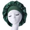 Women Satin Home Hair Shower Cap Comfortable Nightcap Casual Wide-brimmed Sleeping With Elasticated Floppy Band Cap Breathable