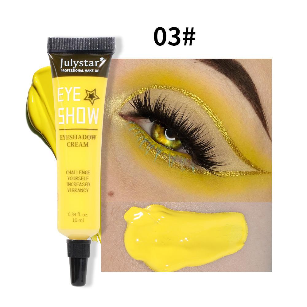 Ombretto in crema colorato impermeabile a lunga tenuta anti-macchia trucco occhi pennellato ombretto liquido opaco