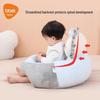 Cartoon Infant Soft Learning Chair - Portable Silicone Anti-Fall Seat & Plush Toy