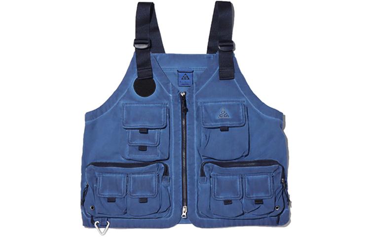 Nike Vests Men s Denim Collarless Moderate Workwear CZ4001-492 M
