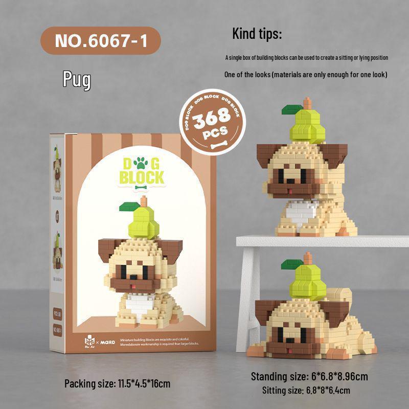 Children's Educational Building Blocks for Pets: Suitable for Dogs, Cats, Bichon Frise, Corgi; Compatible with Lego; Perfect for Children's Day
