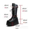 Muffin platform boots autumn and winter new rivet slope heel platform boots women's large size knight boots