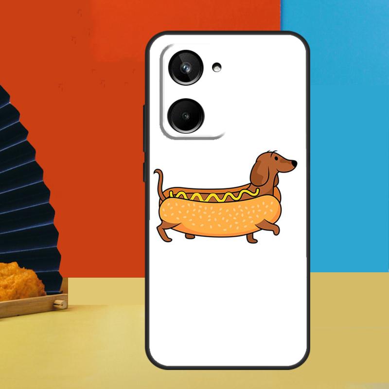 Cartoon Dachshund Sausage Dog For Realme C75 C71 C55 C53 C67 C61 C33 C63 C51 10 11 12 13 14 Pro Plus C65 GT7 15 Pro Case