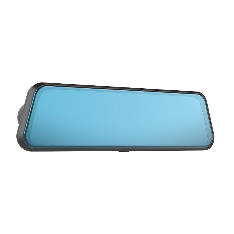 10 Inch Streaming Media Driving Recorder, Rearview Mirror, Three Lens WiFi High-definition with Reverse Rearview Touch Screen