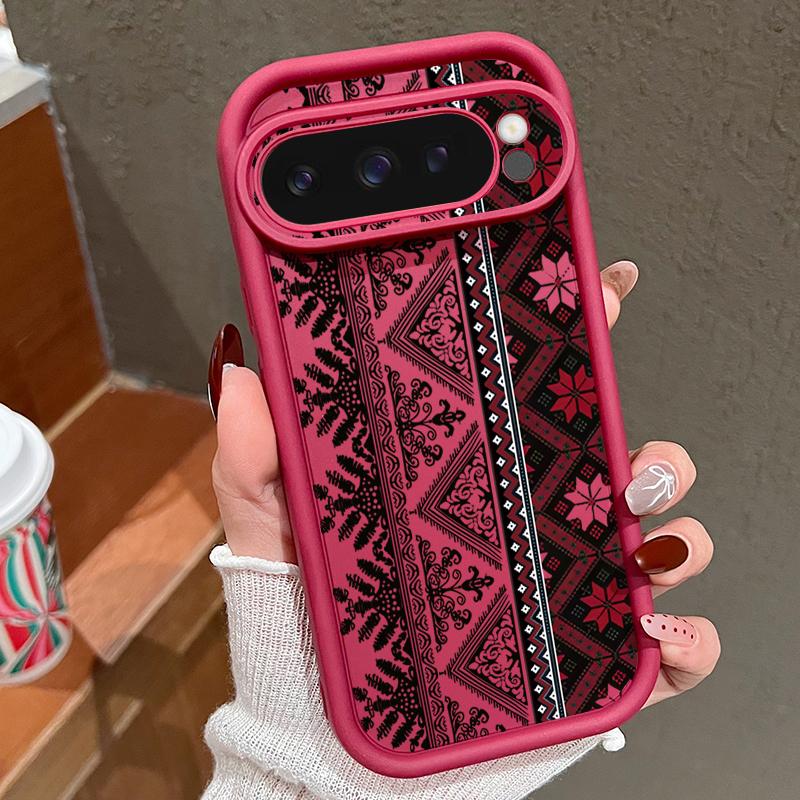 Vintage Totem Pattern Phone Case For Google Pixel 7 8 Pro 8A 7A 9 Pro XL Shockproof Silicone Soft Protector Cover For Pixel 7 8 9 Pro