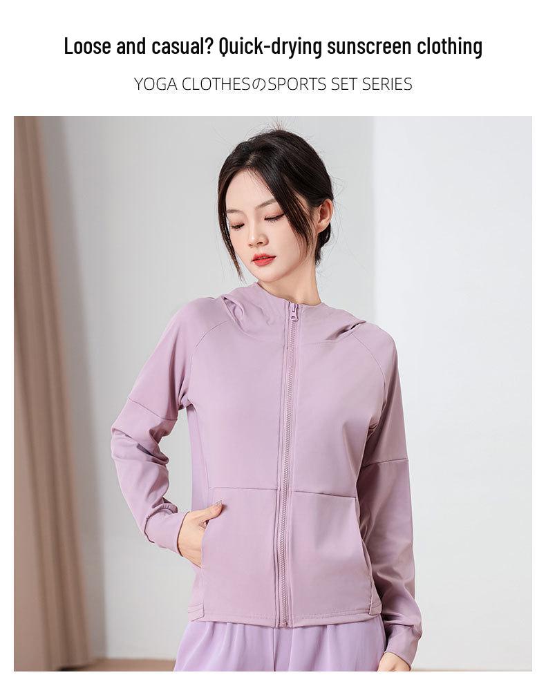 Women's Quick-Dry Running Sportswear Set: Sun Protection Jacket & Pants for Summer Outdoor & Fitness Activities 2024.