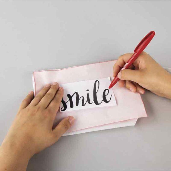 Papier de transfert Textile A4 - rouge