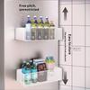 Heavy Duty Metal Magnetic Refrigerator Storage Rack Large Capacity Space Saving Organizer for Pantry Snacks