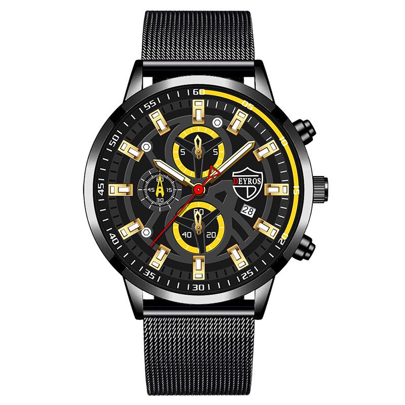Men'S Watch Fashion Fully Automatic Calendar Luminous Quartz Watch