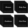 Suream Waterproof Labels for Plastic/Glass Bottles, Kitchen&Bathroom Stick Lable for Shampoo, Soap, Lotion, Conditioner, Home Organization, Soap