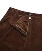 COVERNAT WOMAN Semi Bootcut Corduroy Pants Brown