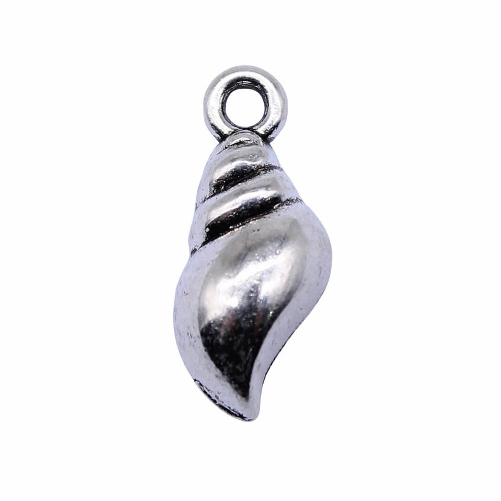 Shell Charms Multi Color Alloy Pendants For Beach Themed DIY Jewelry Accessories