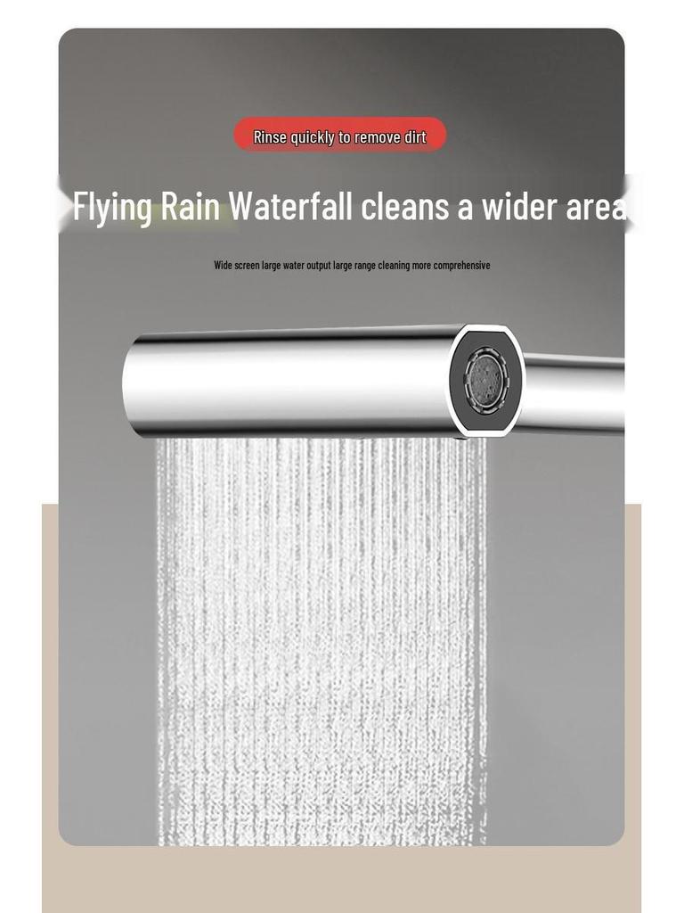 Cross-Border Waterfall Swivel Faucet for Basin, Sink, and Balcony with Extendable Hot and Cold Function