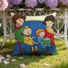 Anime C-Caillou Cushion Cover Home & Car Dual-Scene Pillow Cover: Reversible for Premium Comfort