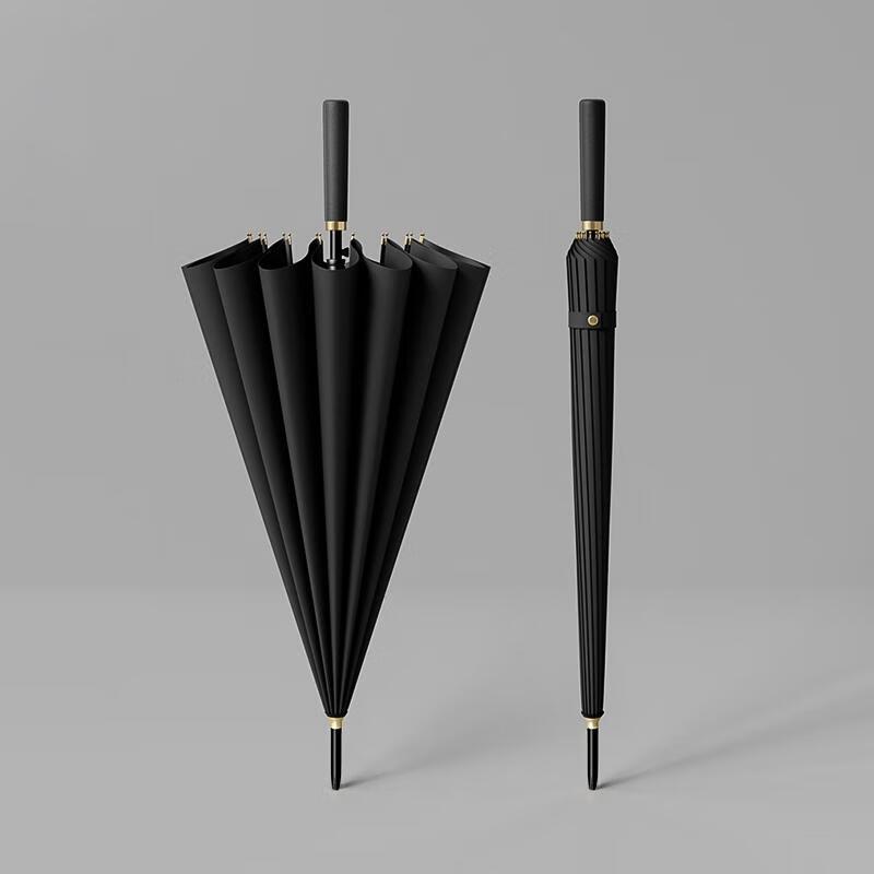 HANDUNYOU 16-Rib Automatic Long-Handle Umbrella