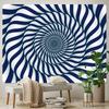 Psychedelic scene eye illusion abstract home decor art tapestry hippie bohemian decor yoga mat sofa blanket sheet