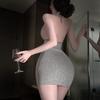 Sexy Halter One Piece Bodycon Skirt Seductive Intimate Lingerie Nightwear Set