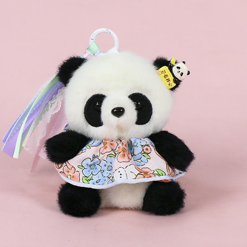 Premium Scented Panda Pendant Backpack: Dressed-Up Panda Doll In Various Styles