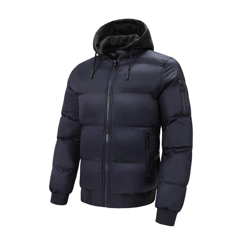 Men's Fashionable Hooded Cotton Jacket – Warm, Thick Winter Coat