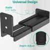 Anti Slip Metal Speaker Wall Mount Bracket Sturdy Construction Easy Setup Speaker Brackets for Home Theater Studio