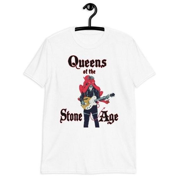 Hot Queens Of The Stone Age Band Villains Shirt White S-5XL SN255 Unisex T-Shirt XL