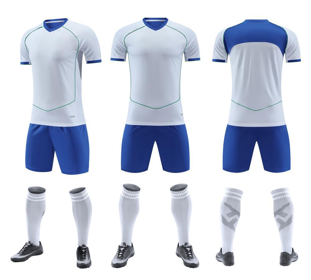 Nouvel Ensemble d'Uniforme de Football Hommes et Femmes Compétition Entraînement Équipe Sportive Uniforme Numéro DIY Maillot à Manches Courtes Adulte Enfants