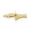German Shepherd Dog, Alsatian Wolf Dog II - Gold-plated Pin Brooch, Elegant Dog Ornament, Unique Pin by Art-Dog Brand