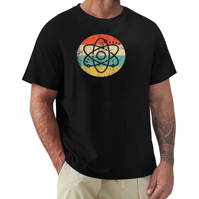 Graphic Birthday Gift Atom Retro Style Science TShirt Unisex Clothing Streetwear Graphic T Shirts Anime Tshirt
