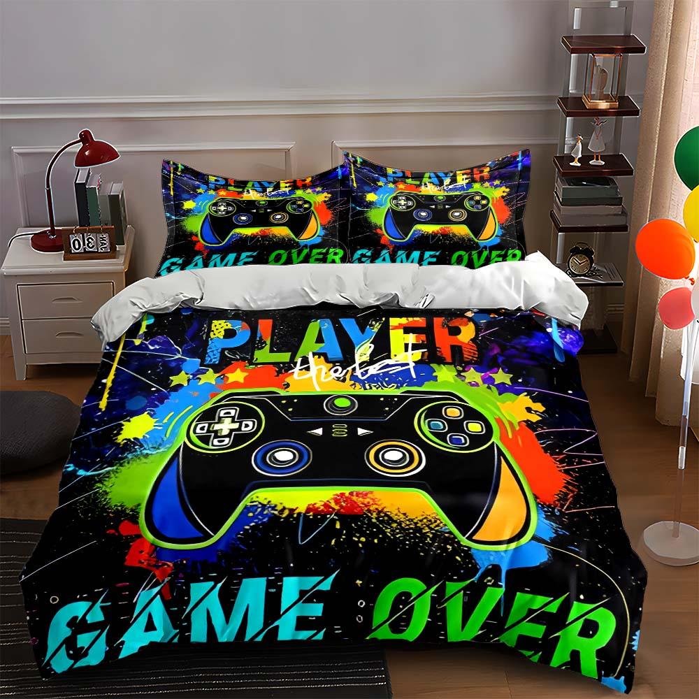 

Controller splash design. Bedding Duvet cover sets Duvet covers Pillowcases gifts (1 * Duvet Cover 2 * Pillowcases, without duvet insert) 135x200cm
