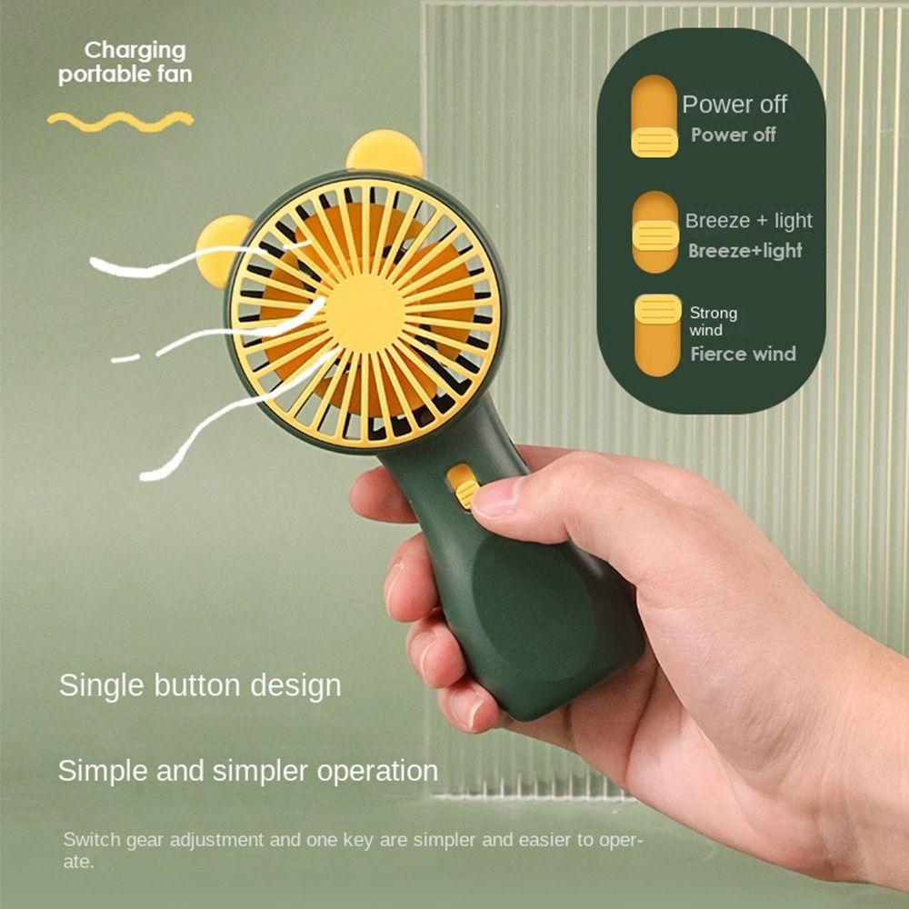 Rechargeable Electric Fan Summer Student Dormitory Desktop Fan Small Fan Handheld Fan Mini Fan