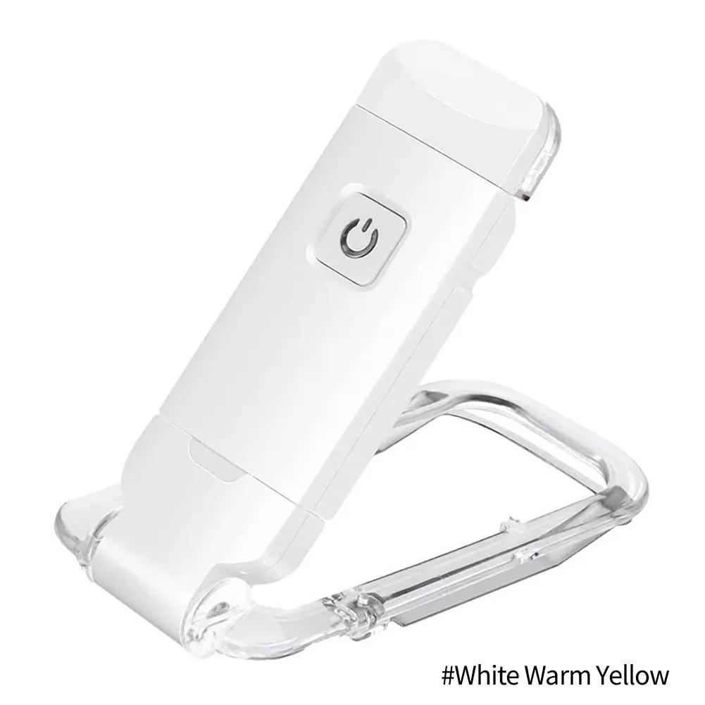 USB Book Light Reading Lamp Clip-on Lights Folding LED Night Lighting For Reader Adjustable Flexible with Battery