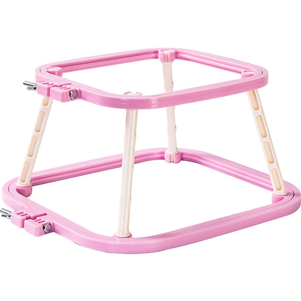 Cross Stitch Rack Multifunctional Double Layer Embroidery Frame Removable 2 Tier Square Embroidery Hoop for DIY Sewing Craft