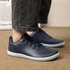 Spring Couples' Wide Toe Barefoot Shoes Lightweight Soft Soled Outdoor Sports Hiking Shoes Low Cut Lace Up Casual Sneakers