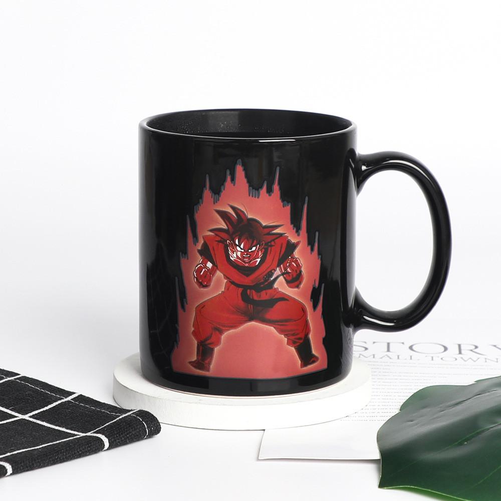 Dragon Ball Son Goku Varmefølsom Keramisk Krus Tegneserieprint Gavekopp