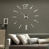 DIY velké číslo nástěnné hodiny 3D zrcadlová nálepka Moderní domácí kancelářský dekor Art Decal