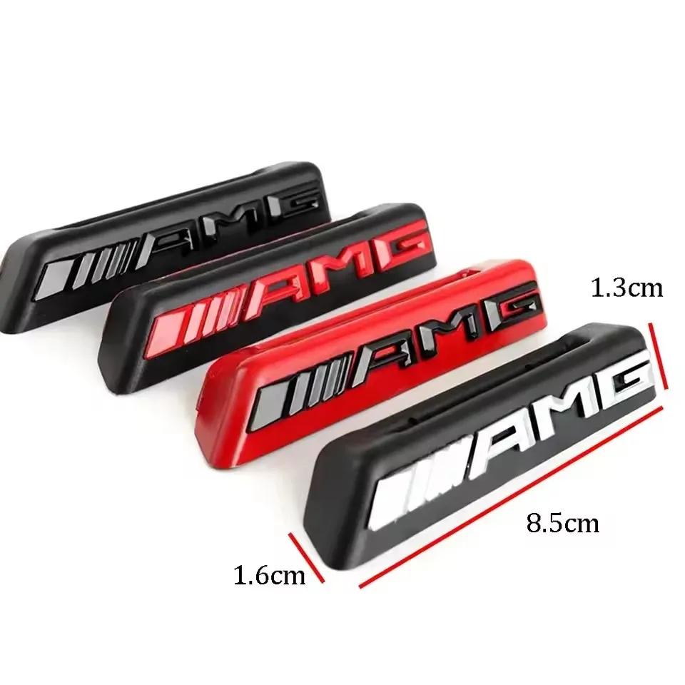 Car Front Grill AMG Badge Emblem Sticker for Mercedes benz W212 W213 W202 W211 W176 W210 W205 Gla Glc Cls Glk Accessories1
