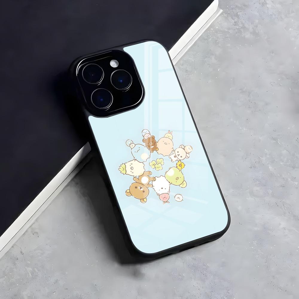 S-Sumikko G-Gurashi Fodral För Iphone 17 Air 16 15 14 13 12 11 Pro Max Mini Fodral Skal PC+TPU Skydd