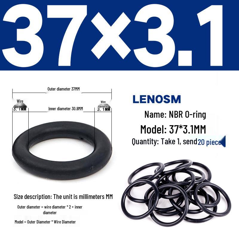 High-Pressure NBR Nitrile Rubber O-Ring Seal - Wear & Oil Resistant