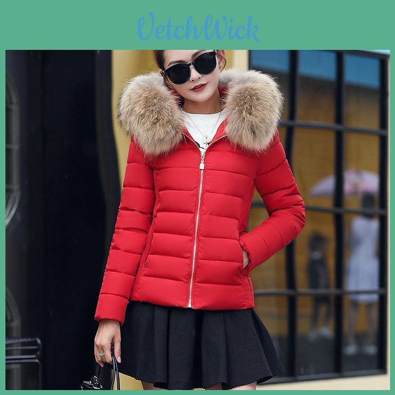 Giacca da Donna Invernale in Cotone con Cappuccio di Alta Qualità, Cappotto Imbottito Caldo Casual Slim