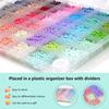 BetterJonny 3mm Glass Seed Beads, Round Seeds, 41 Colors, Approx. 10,250 Pieces/Box, DIY Accessory Kit Supplies for Crafts and Jewelry Making