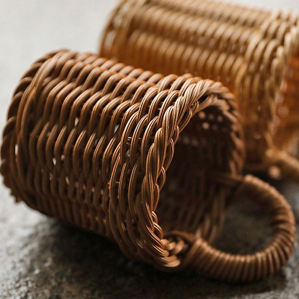 High Quality Woven Storage Basket Portable Multifunctional Wall Hanging Basket Convenient Breathable Flower Plant Pot Kitchen