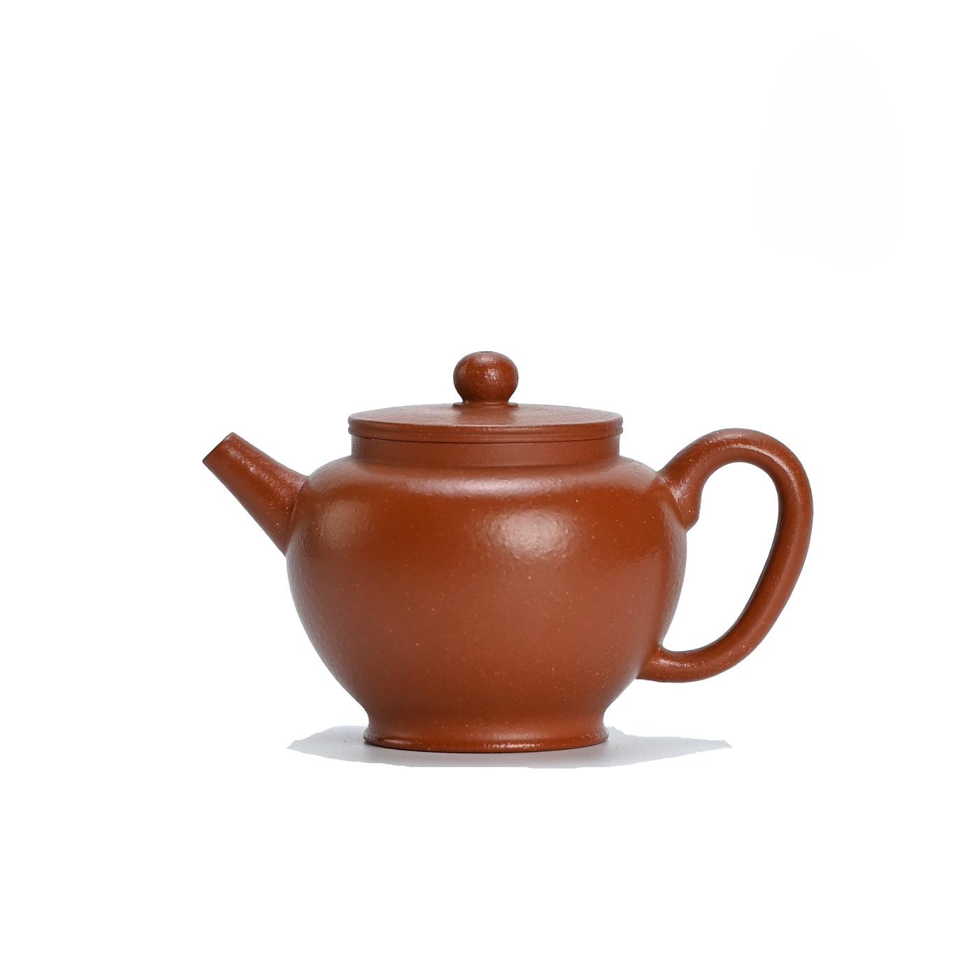 

120ml Ancient Yixing Purple Clay Teapots Handmade Palace Lantern Pot Raw Ore Red Downhill Mud Tea Making Kettle Zisha Tea Set
