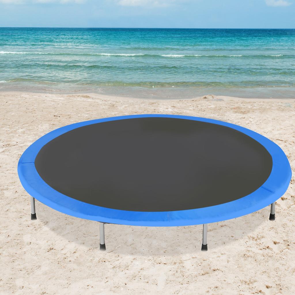 15FT Blue PVC Trampoline Safety Pad, Round Replacement Edge Cover for Springs Protection, Durable 4.5 Meter Outdoor Jump Mat