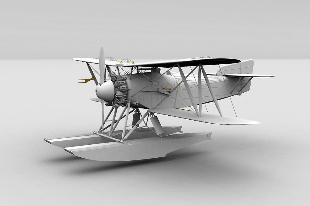 Silver Wings British Fairy Flycatcher Wooden Float Type Full Resin Kit SVW32024 1/32