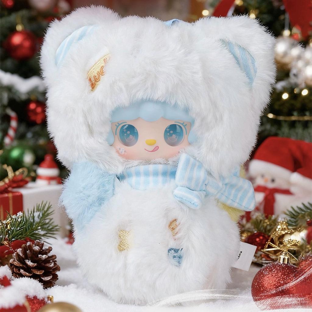 Yooki Christmas Jingle Bell Series Blind Box Kawaii Keychain Mystery Anime Figure Shaking Snow Bear Desktop Ornament Gifts Carry Mini Lightweight