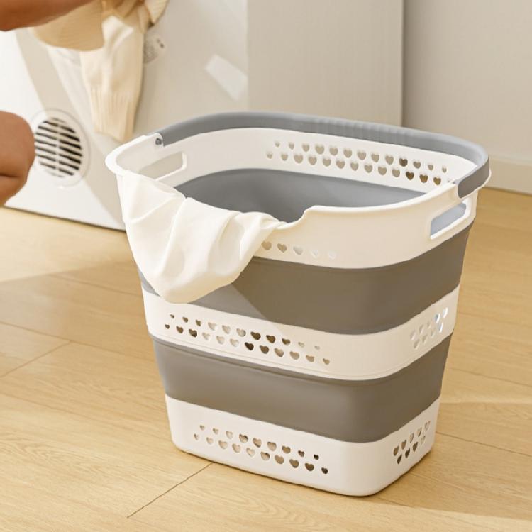 Conteneur/Organisateur de Rangement Pliable Portable Panier à Linge Panier Gain de Place Paniers à Linge Pliants en Plastique