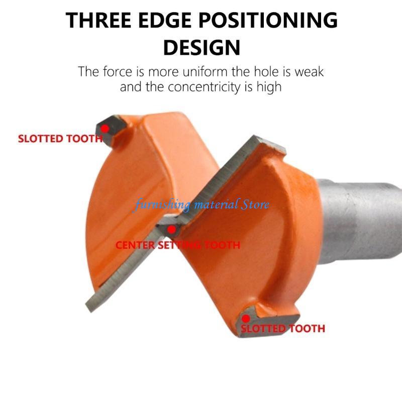 Y5GD Drill Bit Tipped Drill Bit for Hard Plywood Plastic Drilling Hole Woodworking Hinge Cutter