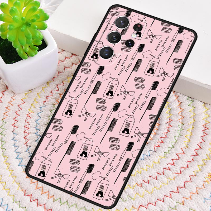 Barber Scissors Hairstylist Salon Pattern Phone Case for Samsung Galaxy Note 10 Pro S26 Ultra S23 S24 FE S25 S21 S22 PLUS Cover