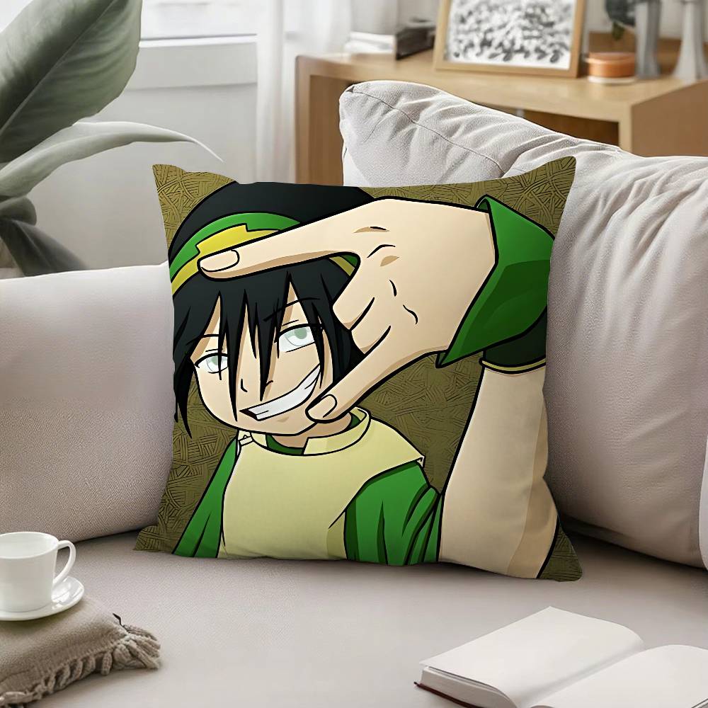 A-Avatar The Last Airbender Throw Pillow Covers Pattern Cushion Cover Suitable For Sofa Bedroom Car Pillow Cover