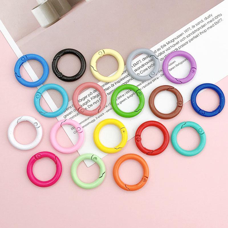 Anelli a Molla Colore Caramella – 25mm Accessori per Gioielli e Portachiavi